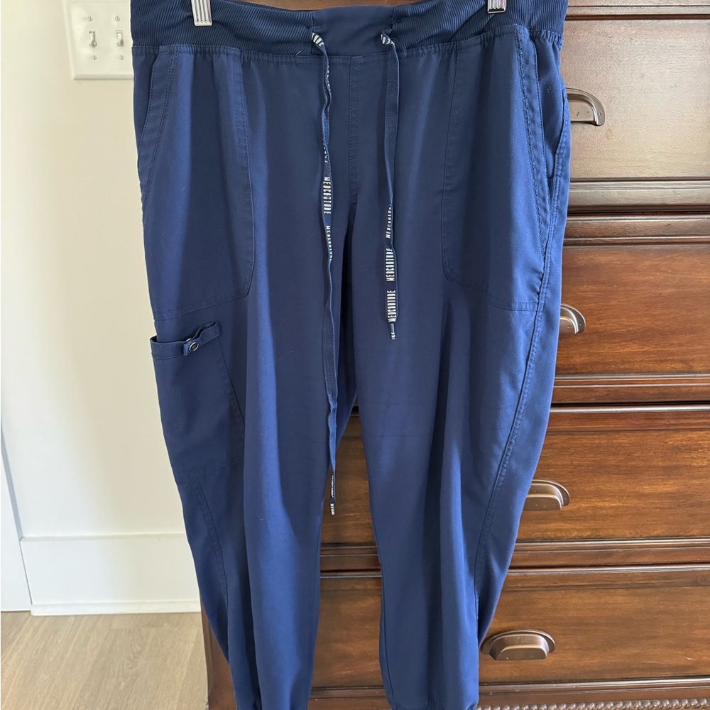Women’s Med Couture Navy Drawstring Cargo Joggers